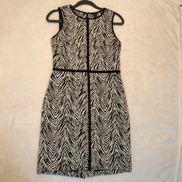 Ann Taylor | Dresses | Ann Taylor Petite Sleeveless Zebra Print Dress